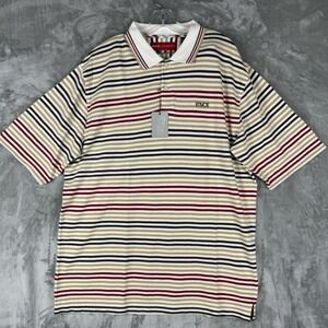 ENYCE Clothing Co Mens Striped Polo Shirt Short Sleeve Collared Casual Top XL